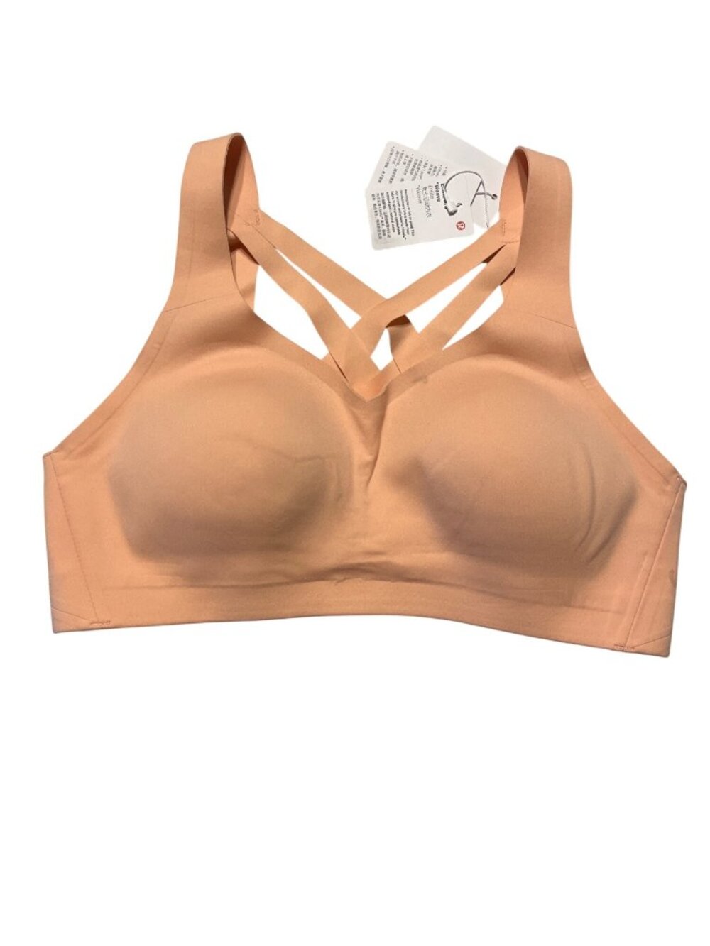 Lululemon Enlite Weave Back Bra Melon Sorbet 34B Womens High-Impact Support